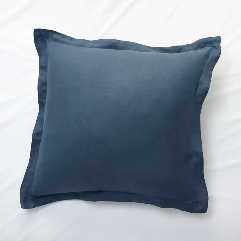 Crate & Barrel Lake Natural Hemp Fiber Euro Sham